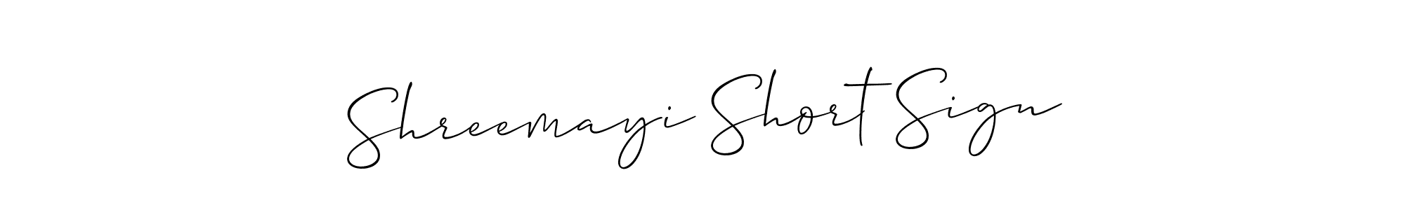 Allison_Script is a professional signature style that is perfect for those who want to add a touch of class to their signature. It is also a great choice for those who want to make their signature more unique. Get Shreemayi Short Sign name to fancy signature for free. Shreemayi Short Sign signature style 2 images and pictures png
