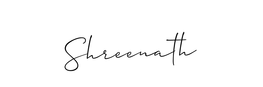 Make a beautiful signature design for name Shreenath. Use this online signature maker to create a handwritten signature for free. Shreenath signature style 2 images and pictures png