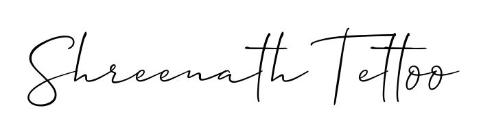Discover the perfect balance of readability and style for Shreenath Tettoo with Allison_Script font. Create your dream signature today. Shreenath Tettoo signature style 2 images and pictures png