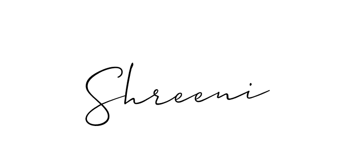 You should practise on your own different ways (Allison_Script) to write your name (Shreeni) in signature. don't let someone else do it for you. Shreeni signature style 2 images and pictures png