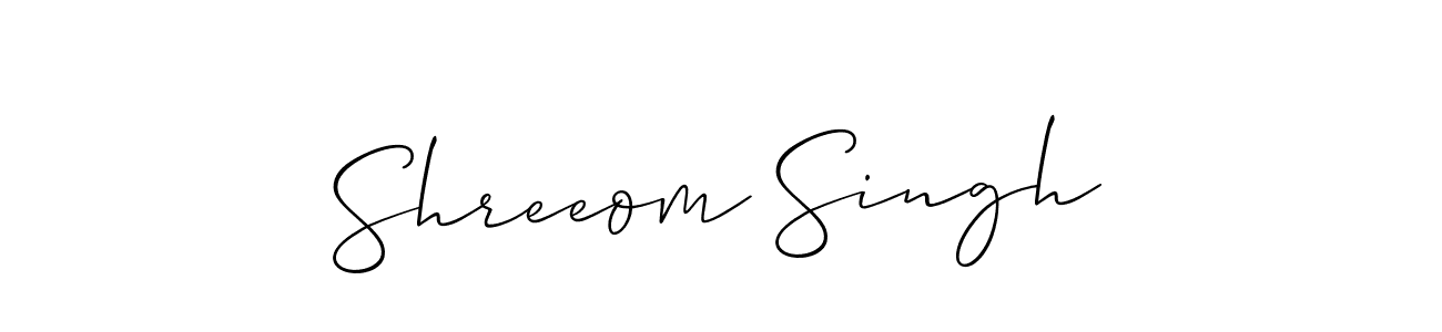 Once you've used our free online signature maker to create your best signature Allison_Script style, it's time to enjoy all of the benefits that Shreeom Singh name signing documents. Shreeom Singh signature style 2 images and pictures png