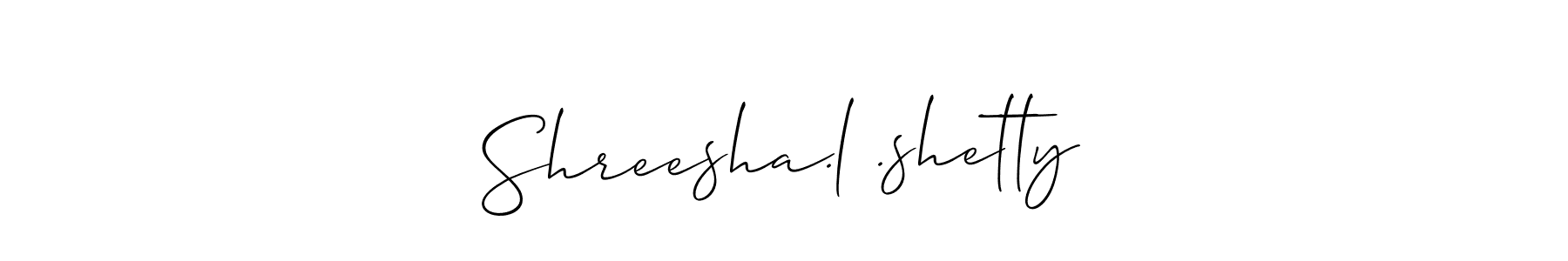 Once you've used our free online signature maker to create your best signature Allison_Script style, it's time to enjoy all of the benefits that Shreesha.l .shetty name signing documents. Shreesha.l .shetty signature style 2 images and pictures png