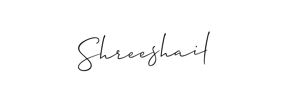 Make a beautiful signature design for name Shreeshail. With this signature (Allison_Script) style, you can create a handwritten signature for free. Shreeshail signature style 2 images and pictures png