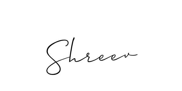 Best and Professional Signature Style for Shreev. Allison_Script Best Signature Style Collection. Shreev signature style 2 images and pictures png
