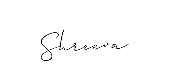 It looks lik you need a new signature style for name Shreeva. Design unique handwritten (Allison_Script) signature with our free signature maker in just a few clicks. Shreeva signature style 2 images and pictures png