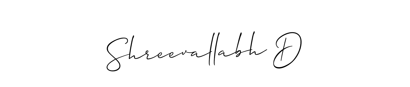 Make a beautiful signature design for name Shreevallabh D. Use this online signature maker to create a handwritten signature for free. Shreevallabh D signature style 2 images and pictures png