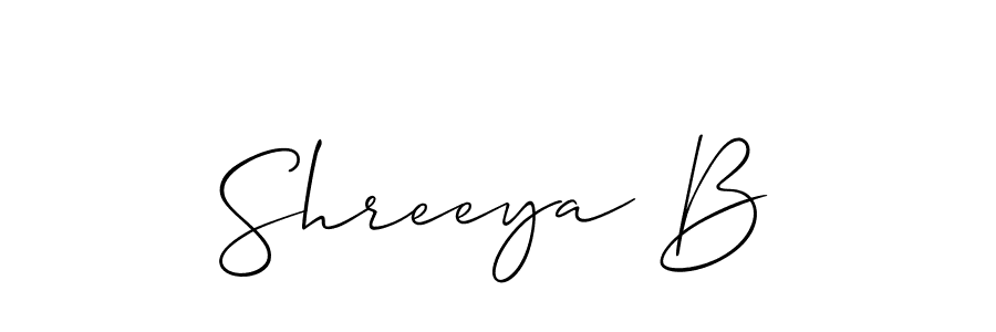 This is the best signature style for the Shreeya B name. Also you like these signature font (Allison_Script). Mix name signature. Shreeya B signature style 2 images and pictures png