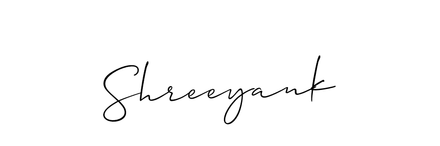 Best and Professional Signature Style for Shreeyank. Allison_Script Best Signature Style Collection. Shreeyank signature style 2 images and pictures png
