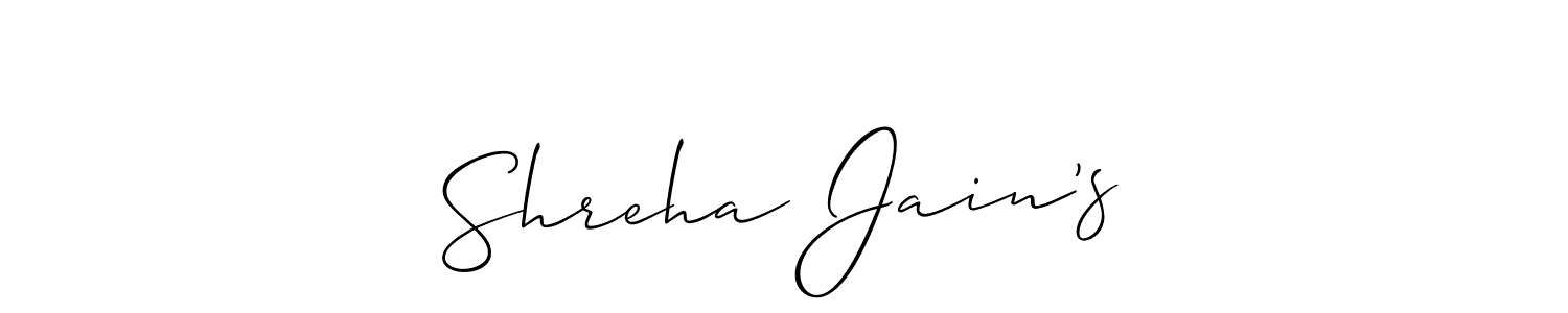 It looks lik you need a new signature style for name Shreha Jain’s. Design unique handwritten (Allison_Script) signature with our free signature maker in just a few clicks. Shreha Jain’s signature style 2 images and pictures png