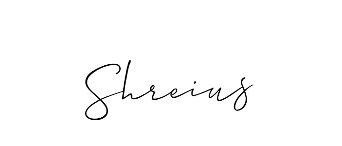 Similarly Allison_Script is the best handwritten signature design. Signature creator online .You can use it as an online autograph creator for name Shreius. Shreius signature style 2 images and pictures png