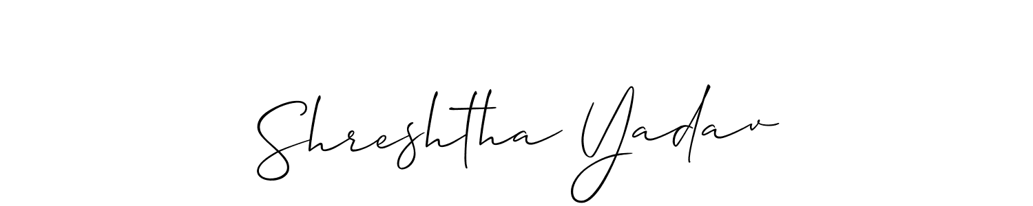 if you are searching for the best signature style for your name Shreshtha Yadav. so please give up your signature search. here we have designed multiple signature styles  using Allison_Script. Shreshtha Yadav signature style 2 images and pictures png