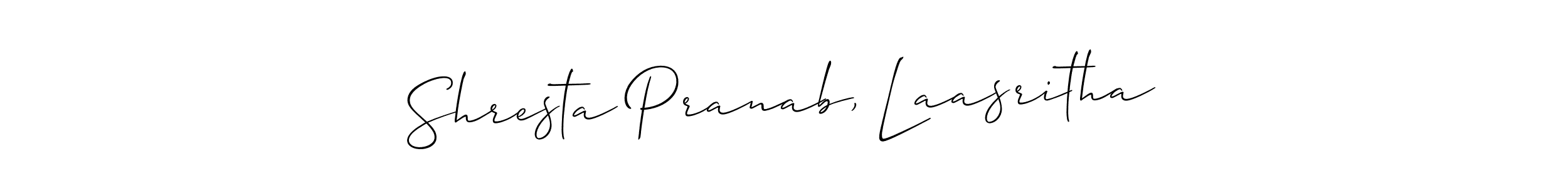 Best and Professional Signature Style for Shresta Pranab, Laasritha. Allison_Script Best Signature Style Collection. Shresta Pranab, Laasritha signature style 2 images and pictures png