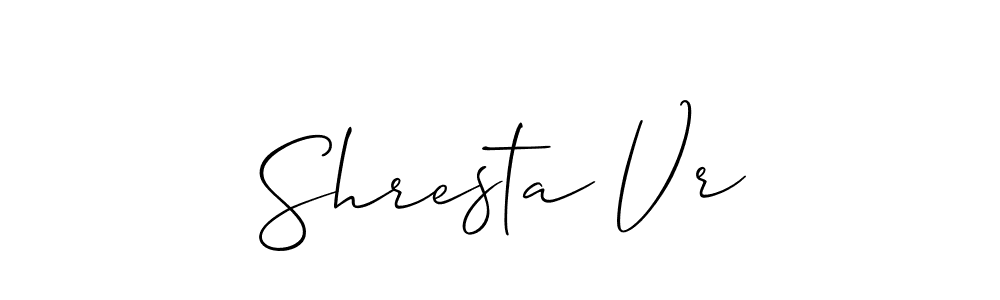 Best and Professional Signature Style for Shresta Vr. Allison_Script Best Signature Style Collection. Shresta Vr signature style 2 images and pictures png