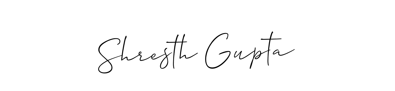 How to make Shresth Gupta signature? Allison_Script is a professional autograph style. Create handwritten signature for Shresth Gupta name. Shresth Gupta signature style 2 images and pictures png