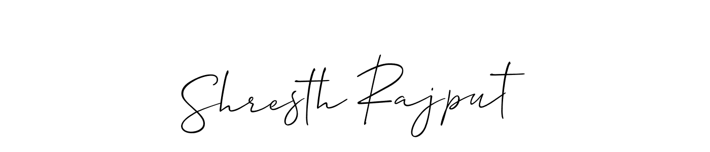How to Draw Shresth Rajput signature style? Allison_Script is a latest design signature styles for name Shresth Rajput. Shresth Rajput signature style 2 images and pictures png