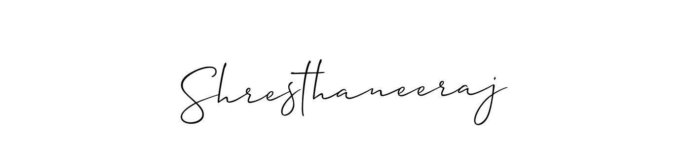 Also we have Shresthaneeraj name is the best signature style. Create professional handwritten signature collection using Allison_Script autograph style. Shresthaneeraj signature style 2 images and pictures png