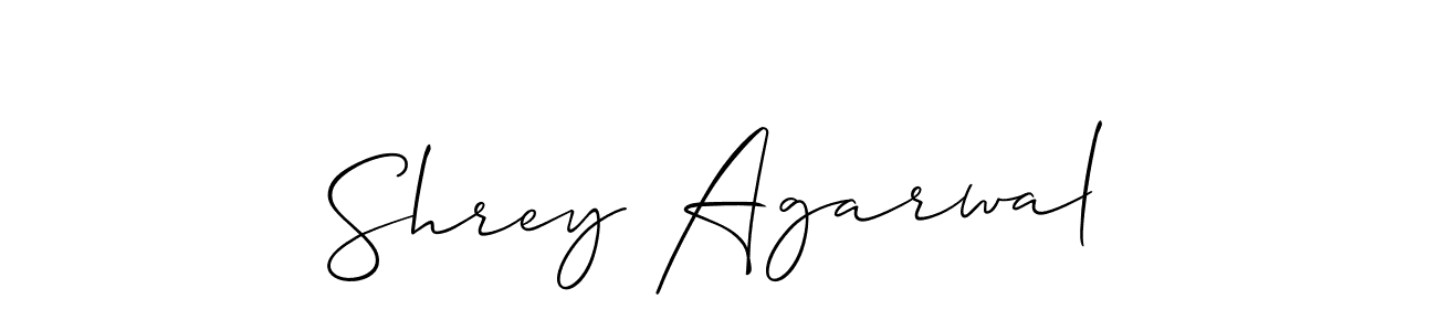 Make a short Shrey Agarwal signature style. Manage your documents anywhere anytime using Allison_Script. Create and add eSignatures, submit forms, share and send files easily. Shrey Agarwal signature style 2 images and pictures png