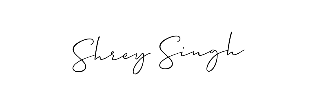 Shrey Singh stylish signature style. Best Handwritten Sign (Allison_Script) for my name. Handwritten Signature Collection Ideas for my name Shrey Singh. Shrey Singh signature style 2 images and pictures png