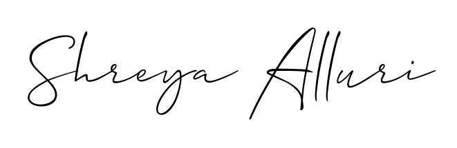 Create an unforgettable impression when signing with Shreya Alluri name styled in Allison_Script typography. 100% free online generator. Shreya Alluri signature style 2 images and pictures png