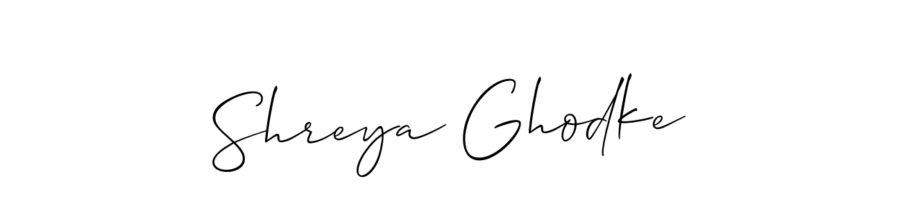 See photos of Shreya Ghodke official signature by Spectra . Check more albums & portfolios. Read reviews & check more about Allison_Script font. Shreya Ghodke signature style 2 images and pictures png