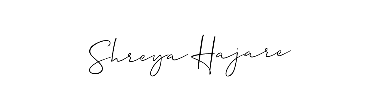 Similarly Allison_Script is the best handwritten signature design. Signature creator online .You can use it as an online autograph creator for name Shreya Hajare. Shreya Hajare signature style 2 images and pictures png