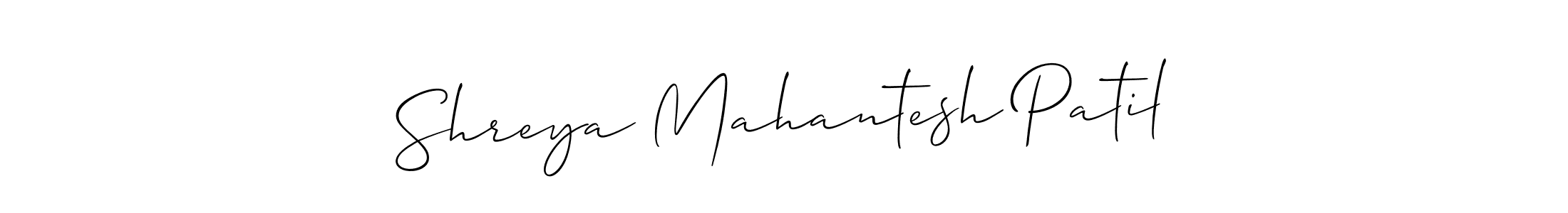 Also we have Shreya Mahantesh Patil name is the best signature style. Create professional handwritten signature collection using Allison_Script autograph style. Shreya Mahantesh Patil signature style 2 images and pictures png