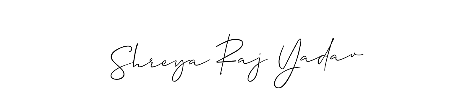 Make a short Shreya Raj Yadav signature style. Manage your documents anywhere anytime using Allison_Script. Create and add eSignatures, submit forms, share and send files easily. Shreya Raj Yadav signature style 2 images and pictures png