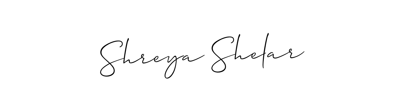 Also You can easily find your signature by using the search form. We will create Shreya Shelar name handwritten signature images for you free of cost using Allison_Script sign style. Shreya Shelar signature style 2 images and pictures png