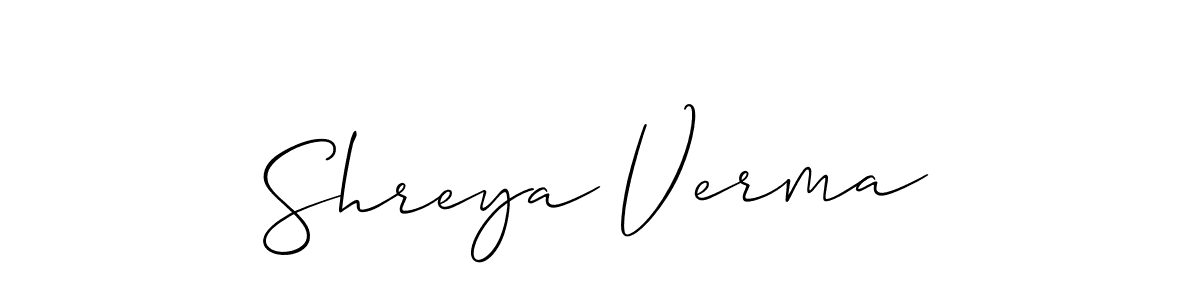 This is the best signature style for the Shreya Verma name. Also you like these signature font (Allison_Script). Mix name signature. Shreya Verma signature style 2 images and pictures png