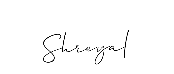 You can use this online signature creator to create a handwritten signature for the name Shreyal. This is the best online autograph maker. Shreyal signature style 2 images and pictures png