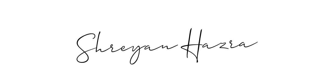 How to Draw Shreyan Hazra signature style? Allison_Script is a latest design signature styles for name Shreyan Hazra. Shreyan Hazra signature style 2 images and pictures png