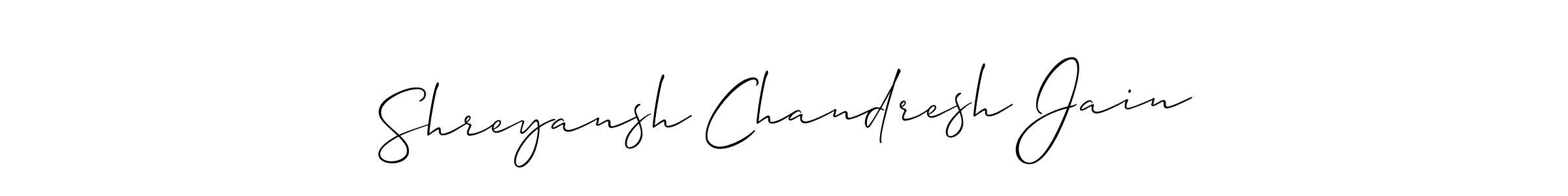 Similarly Allison_Script is the best handwritten signature design. Signature creator online .You can use it as an online autograph creator for name Shreyansh Chandresh Jain. Shreyansh Chandresh Jain signature style 2 images and pictures png