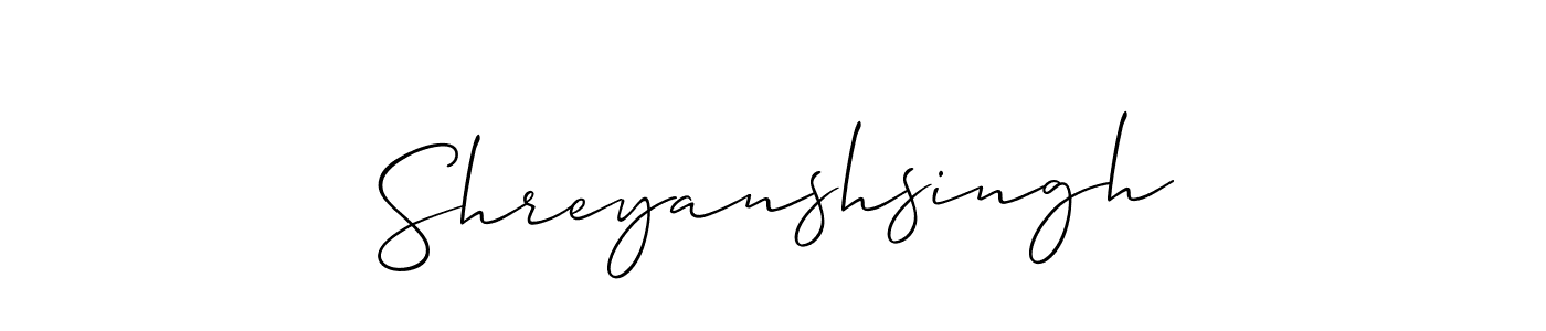 How to Draw Shreyanshsingh signature style? Allison_Script is a latest design signature styles for name Shreyanshsingh. Shreyanshsingh signature style 2 images and pictures png