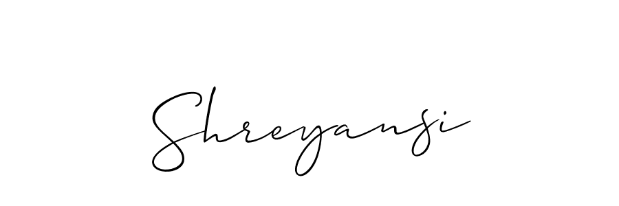 Shreyansi stylish signature style. Best Handwritten Sign (Allison_Script) for my name. Handwritten Signature Collection Ideas for my name Shreyansi. Shreyansi signature style 2 images and pictures png