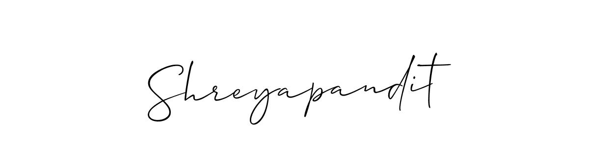 Make a beautiful signature design for name Shreyapandit. Use this online signature maker to create a handwritten signature for free. Shreyapandit signature style 2 images and pictures png