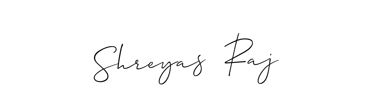 Design your own signature with our free online signature maker. With this signature software, you can create a handwritten (Allison_Script) signature for name Shreyas  Raj. Shreyas  Raj signature style 2 images and pictures png