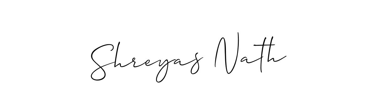 Make a short Shreyas Nath signature style. Manage your documents anywhere anytime using Allison_Script. Create and add eSignatures, submit forms, share and send files easily. Shreyas Nath signature style 2 images and pictures png