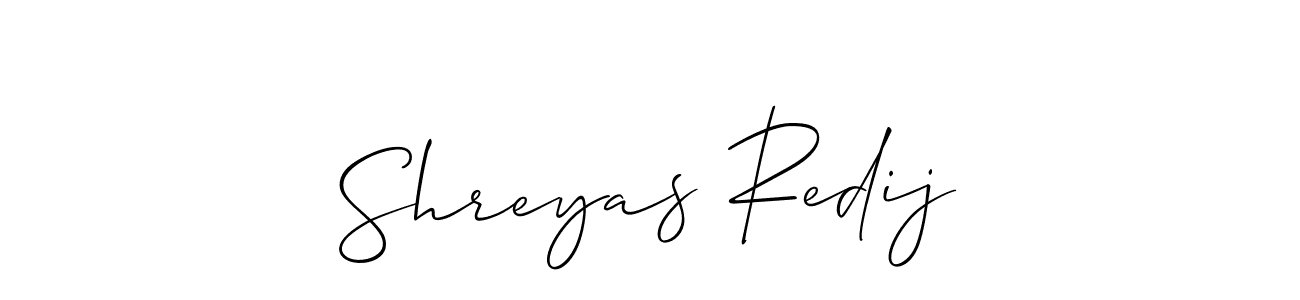 How to Draw Shreyas Redij signature style? Allison_Script is a latest design signature styles for name Shreyas Redij. Shreyas Redij signature style 2 images and pictures png