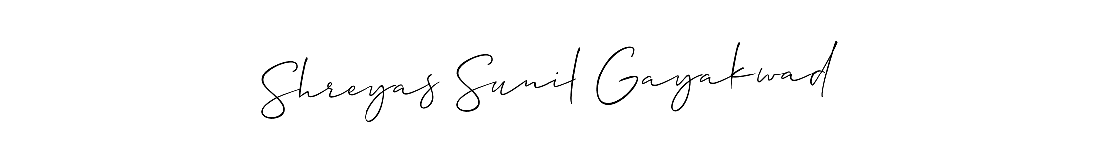 Make a short Shreyas Sunil Gayakwad signature style. Manage your documents anywhere anytime using Allison_Script. Create and add eSignatures, submit forms, share and send files easily. Shreyas Sunil Gayakwad signature style 2 images and pictures png