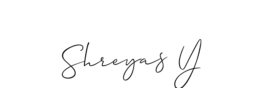Make a short Shreyas Y signature style. Manage your documents anywhere anytime using Allison_Script. Create and add eSignatures, submit forms, share and send files easily. Shreyas Y signature style 2 images and pictures png