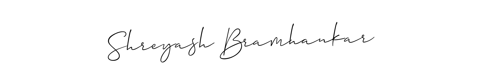 Also You can easily find your signature by using the search form. We will create Shreyash Bramhankar name handwritten signature images for you free of cost using Allison_Script sign style. Shreyash Bramhankar signature style 2 images and pictures png
