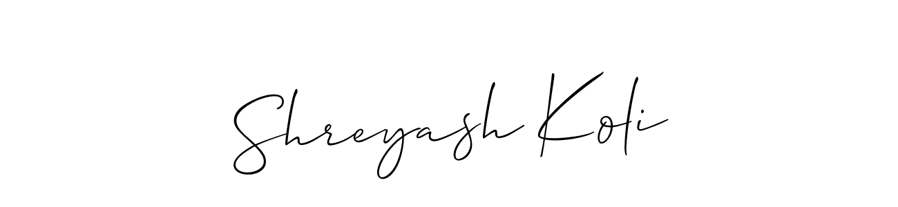Make a beautiful signature design for name Shreyash Koli. Use this online signature maker to create a handwritten signature for free. Shreyash Koli signature style 2 images and pictures png