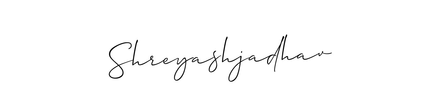 if you are searching for the best signature style for your name Shreyashjadhav. so please give up your signature search. here we have designed multiple signature styles  using Allison_Script. Shreyashjadhav signature style 2 images and pictures png