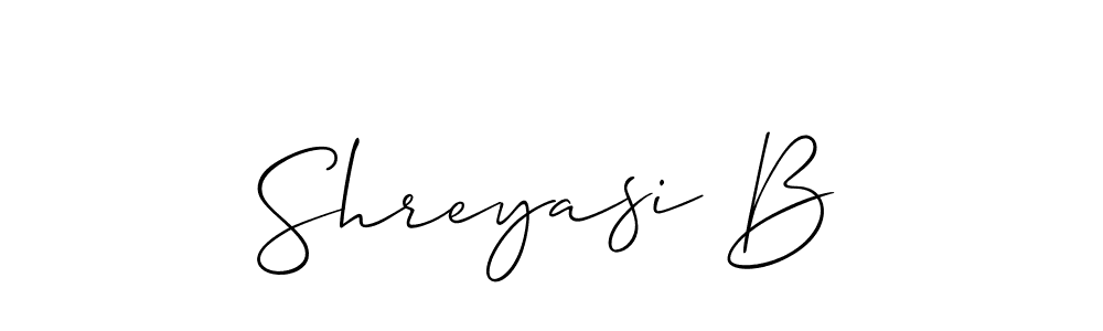 Make a beautiful signature design for name Shreyasi B. Use this online signature maker to create a handwritten signature for free. Shreyasi B signature style 2 images and pictures png