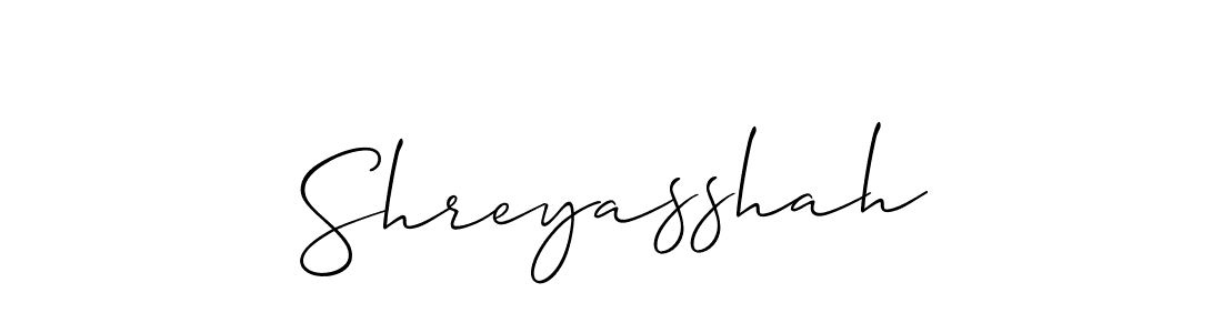 Best and Professional Signature Style for Shreyasshah. Allison_Script Best Signature Style Collection. Shreyasshah signature style 2 images and pictures png