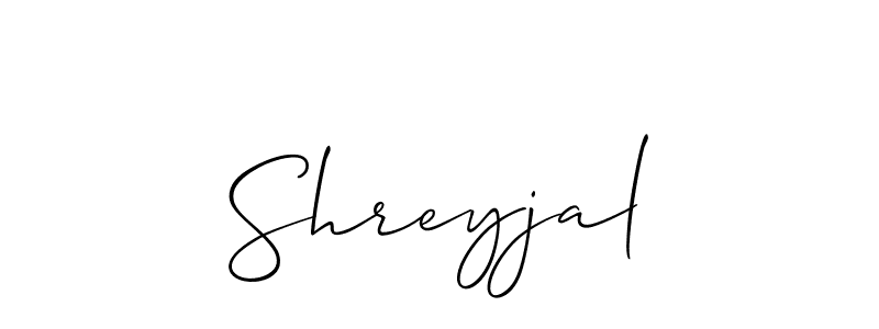 You can use this online signature creator to create a handwritten signature for the name Shreyjal. This is the best online autograph maker. Shreyjal signature style 2 images and pictures png