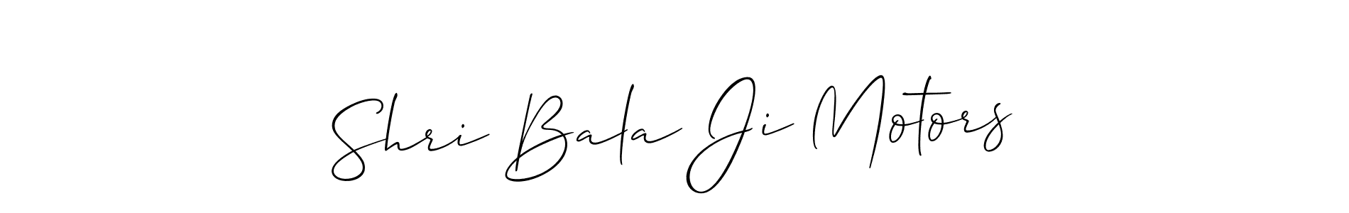 Once you've used our free online signature maker to create your best signature Allison_Script style, it's time to enjoy all of the benefits that Shri Bala Ji Motors name signing documents. Shri Bala Ji Motors signature style 2 images and pictures png