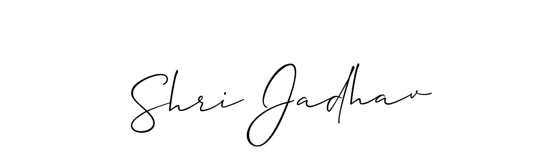 How to Draw Shri Jadhav signature style? Allison_Script is a latest design signature styles for name Shri Jadhav. Shri Jadhav signature style 2 images and pictures png
