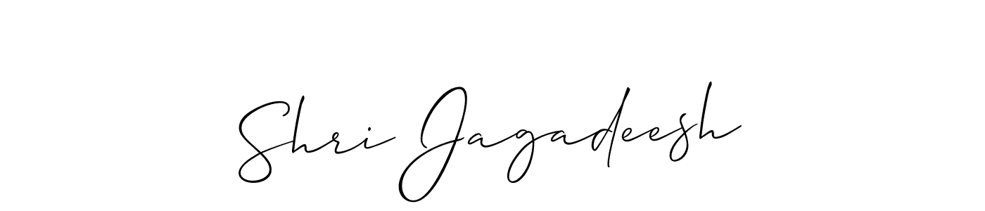 Design your own signature with our free online signature maker. With this signature software, you can create a handwritten (Allison_Script) signature for name Shri Jagadeesh. Shri Jagadeesh signature style 2 images and pictures png