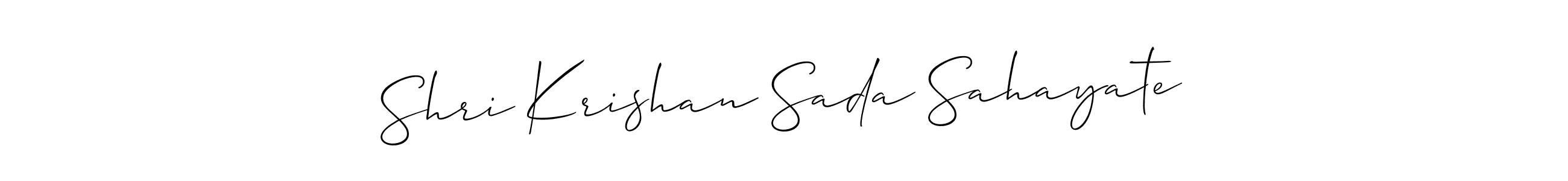 Once you've used our free online signature maker to create your best signature Allison_Script style, it's time to enjoy all of the benefits that Shri Krishan Sada Sahayate name signing documents. Shri Krishan Sada Sahayate signature style 2 images and pictures png